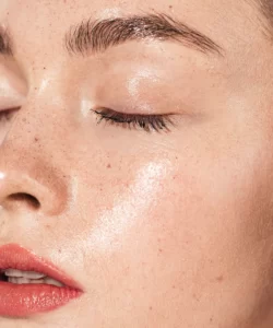 close up of young woman with eyes closed coral li utc