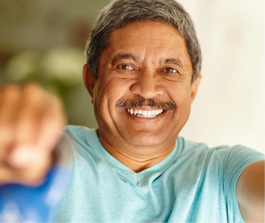 man smiling